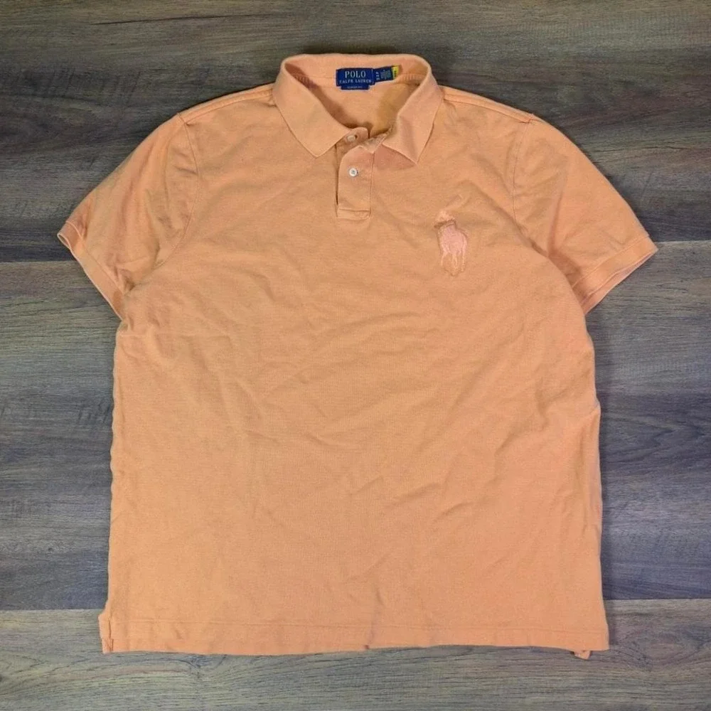 Polo Ralph Lauren Classic‎ Fit Peach Polo Shirt XL